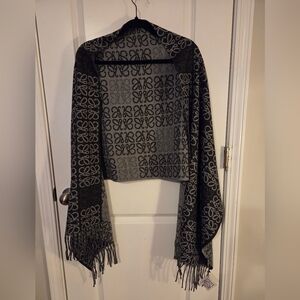 Loewe Elegant Gray Patterned Women's Sweater